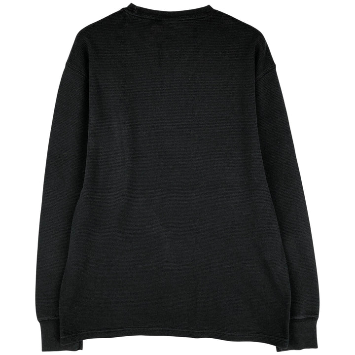 Ralph Lauren POLO RALPH LAUREN SLEEPWEAR Thermal Long T-Shirt, Men's Size Medium cotton black type Vintage Second Hand