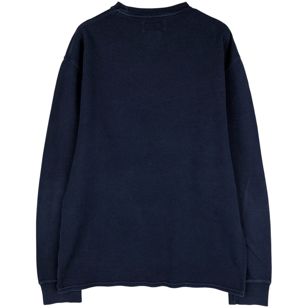 Ralph Lauren POLO RALPH LAUREN Thermal Long T-Shirt Men's XL cotton navy blue type Vintage Second Hand