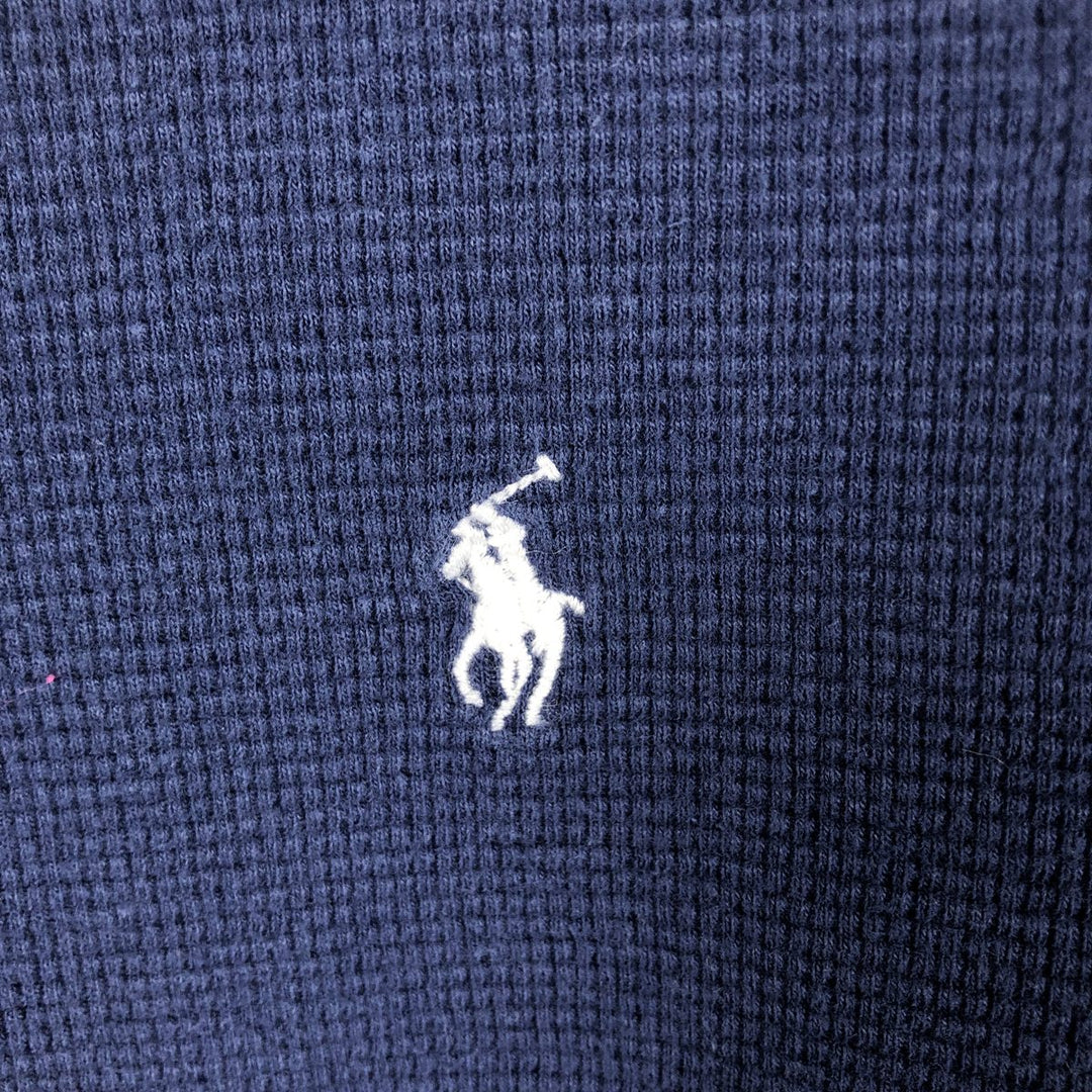 Ralph Lauren POLO RALPH LAUREN Thermal Long T-Shirt Men's XL cotton navy blue type Vintage Second Hand