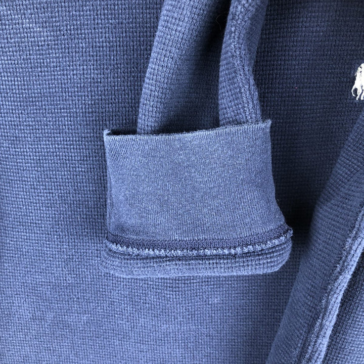 Ralph Lauren POLO RALPH LAUREN Thermal Long T-Shirt Men's XL cotton navy blue type Vintage Second Hand