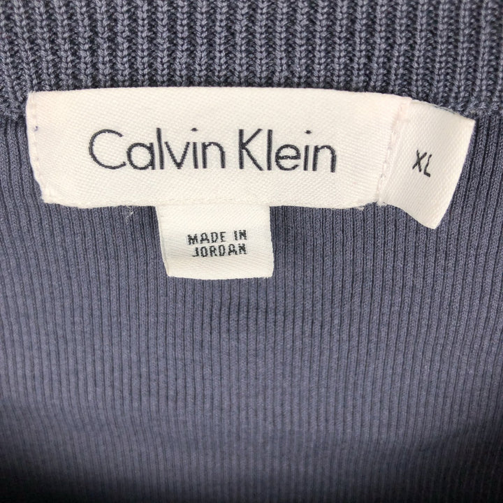 2000'S Calvin Klein Thermal Long T-Shirt, Men's XL cotton navy blue type Vintage Second Hand