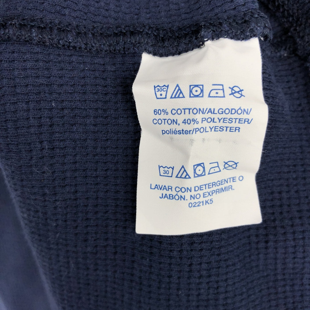 Ralph Lauren POLO RALPH LAUREN SLEEPWEAR Thermal Long T-Shirt, Men's Size L cotton navy blue type Vintage Second Hand