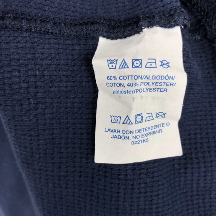 Ralph Lauren POLO RALPH LAUREN SLEEPWEAR Thermal Long T-Shirt, Men's Size L cotton navy blue type Vintage Second Hand
