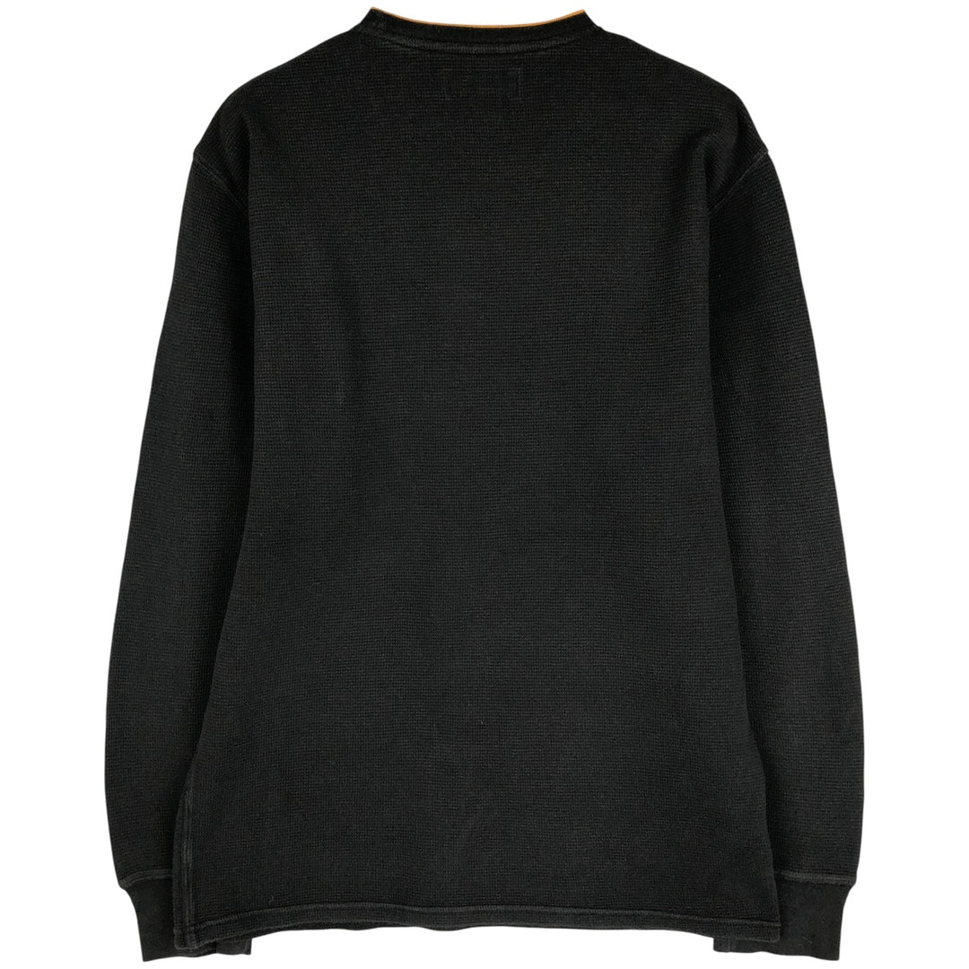 Ralph Lauren POLO RALPH LAUREN Thermal Long T-Shirt, Men's Size M cotton black type Vintage Second Hand