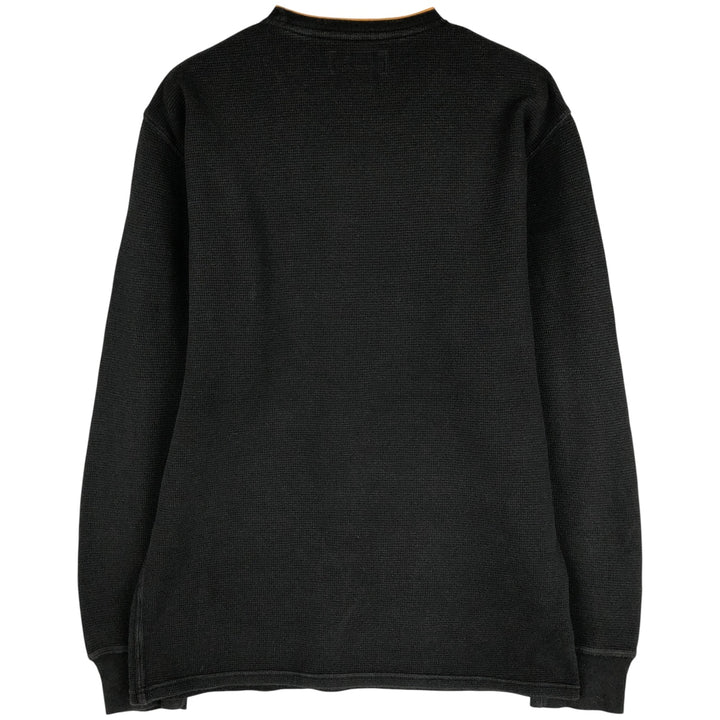 Ralph Lauren POLO RALPH LAUREN Thermal Long T-Shirt, Men's Size M cotton black type Vintage Second Hand