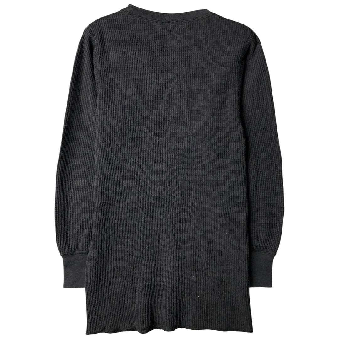 Vintage Northwest Waffle Henley T-Shirt, Men's Size L, Made in USA polyester black type Vintage Second Hand