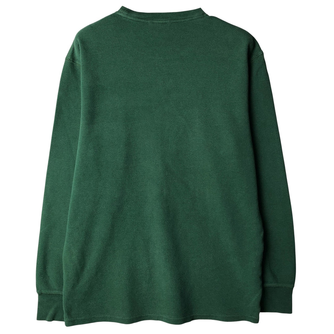 Ralph Lauren POLO RALPH LAUREN SLEEPWEAR Thermal Long T-Shirt, Men's Size L cotton Green type dark green Vintage Second Hand