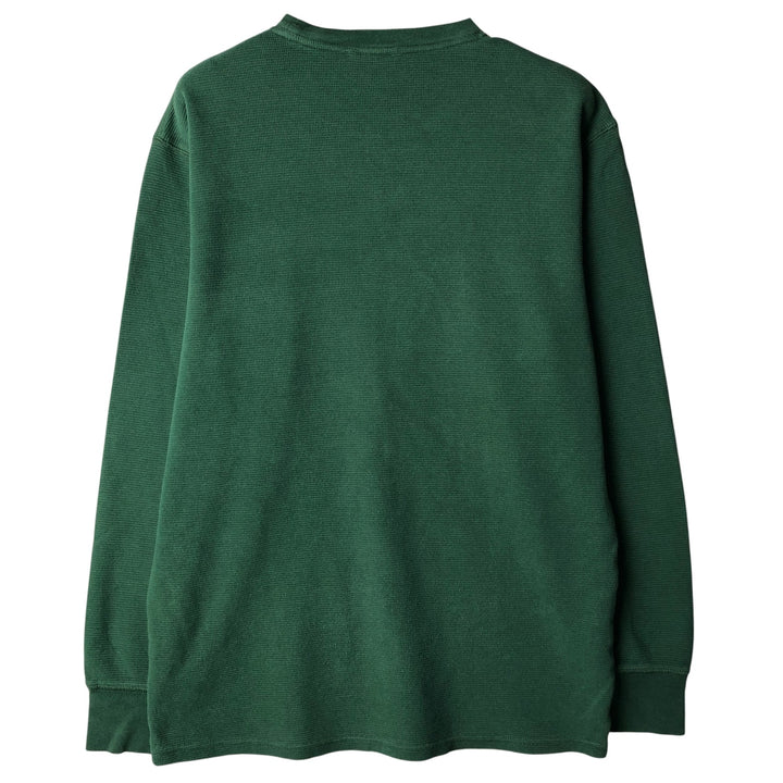 Ralph Lauren POLO RALPH LAUREN SLEEPWEAR Thermal Long T-Shirt, Men's Size L cotton Green type dark green Vintage Second Hand