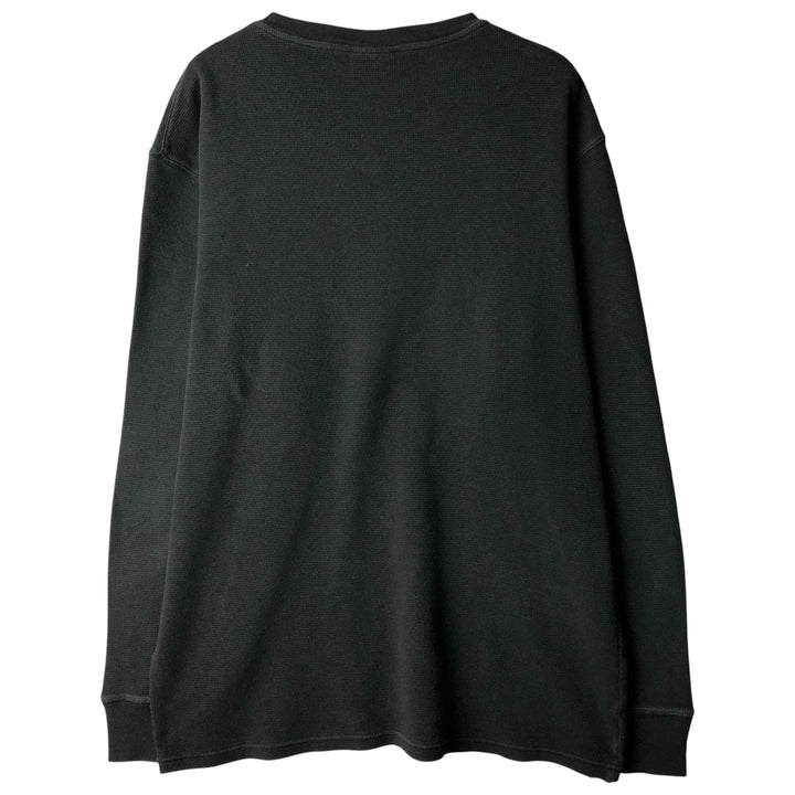 Ralph Lauren Polo Ralph Lauren Sleepwear V-neck Thermal Long T-shirt, Waffle, Men's XXL cotton black type Vintage Second Hand