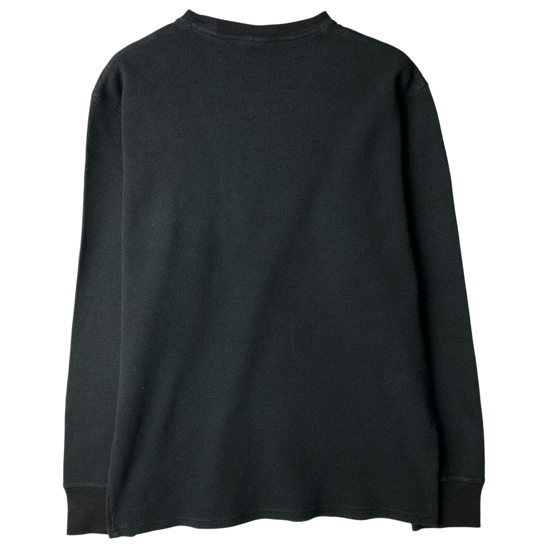 Ralph Lauren Polo Ralph Lauren Sleepwear Thermal T-Shirt, Waffle, Men's Size L cotton black type Vintage Second Hand