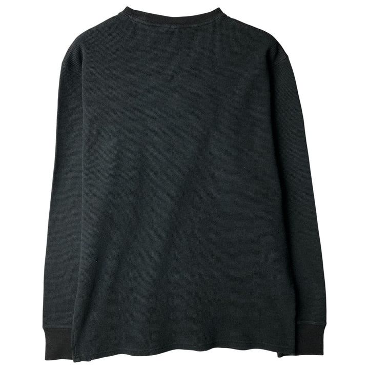 Ralph Lauren Polo Ralph Lauren Sleepwear Thermal T-Shirt, Waffle, Men's Size L cotton black type Vintage Second Hand
