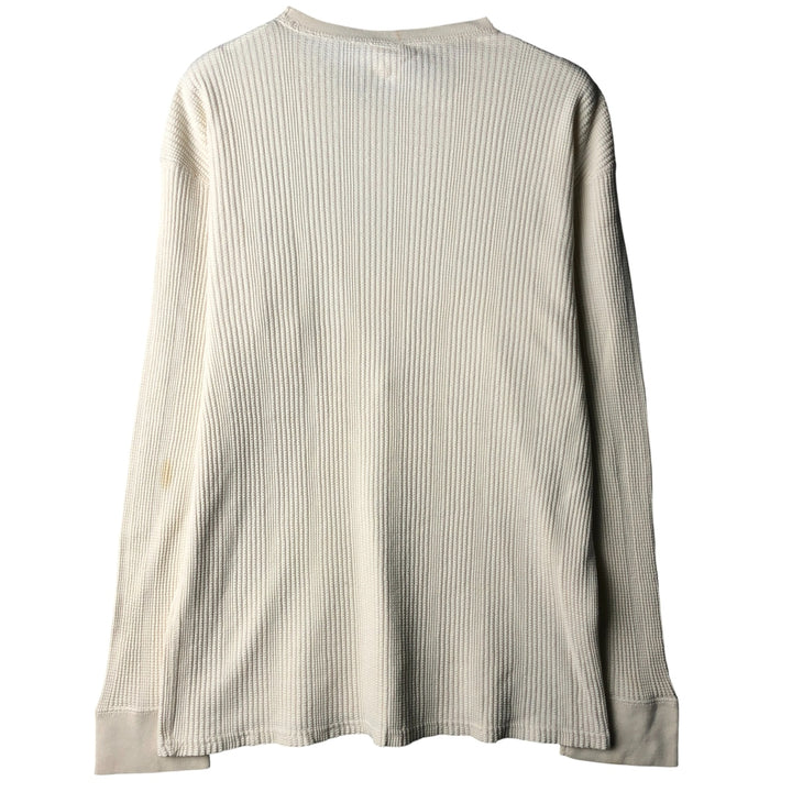 Ralph Lauren POLO by Ralph Lauren UNDERWEAR Thermal Long T-Shirt, Men's Size L cotton pale white type Vintage Second Hand