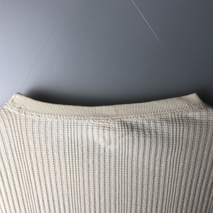 Ralph Lauren POLO by Ralph Lauren UNDERWEAR Thermal Long T-Shirt, Men's Size L cotton pale white type Vintage Second Hand