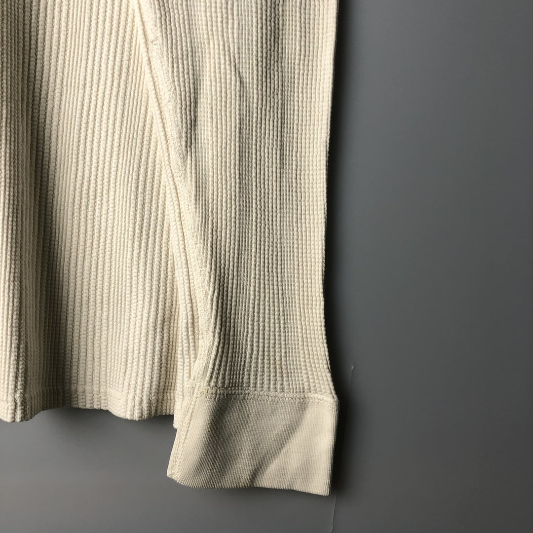 Ralph Lauren POLO by Ralph Lauren UNDERWEAR Thermal Long T-Shirt, Men's Size L cotton pale white type Vintage Second Hand