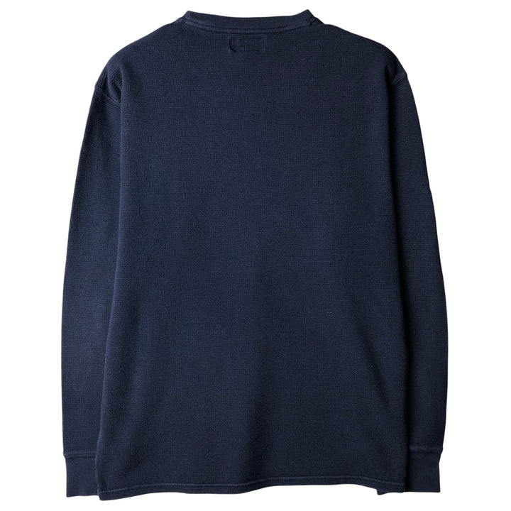 Ralph Lauren POLO RALPH LAUREN Thermal Long T-Shirt, Men's Size M cotton navy blue type Vintage Second Hand