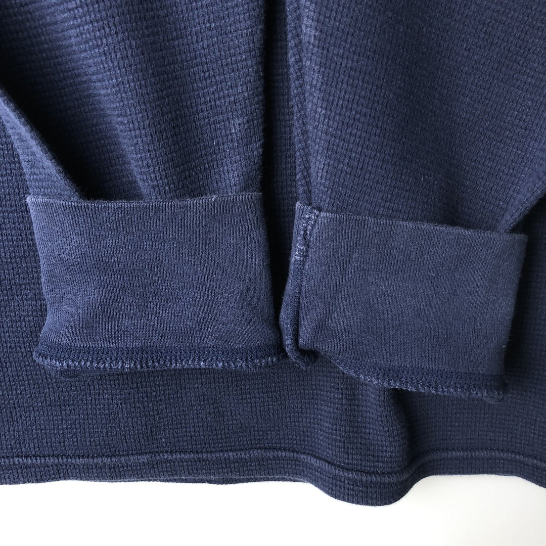 Ralph Lauren POLO RALPH LAUREN Thermal Long T-Shirt, Men's Size M cotton navy blue type Vintage Second Hand
