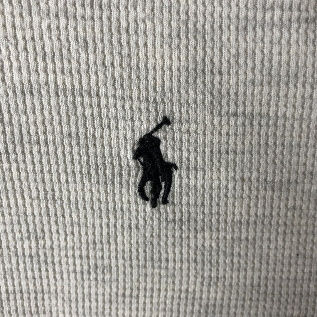 Ralph Lauren POLO RALPH LAUREN Thermal Long T-Shirt, Men's Size M unclear pale white type Vintage Second Hand