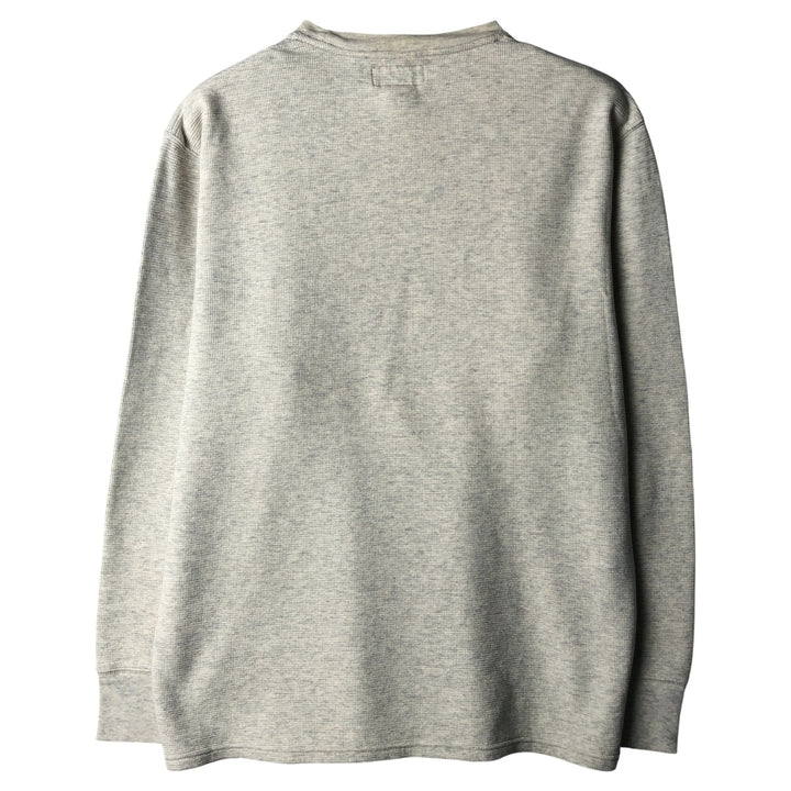 Ralph Lauren POLO RALPH LAUREN Thermal Long T-Shirt Men's Size L cotton ivory Vintage Second Hand