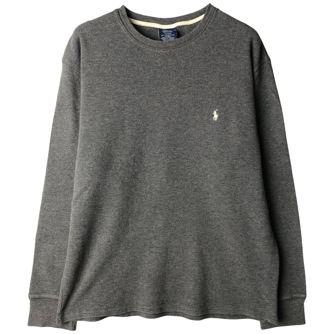 Ralph Lauren Polo Ralph Lauren Sleepwear Thermal Long T-Shirt, Men's XL cotton gray type Vintage Second Hand