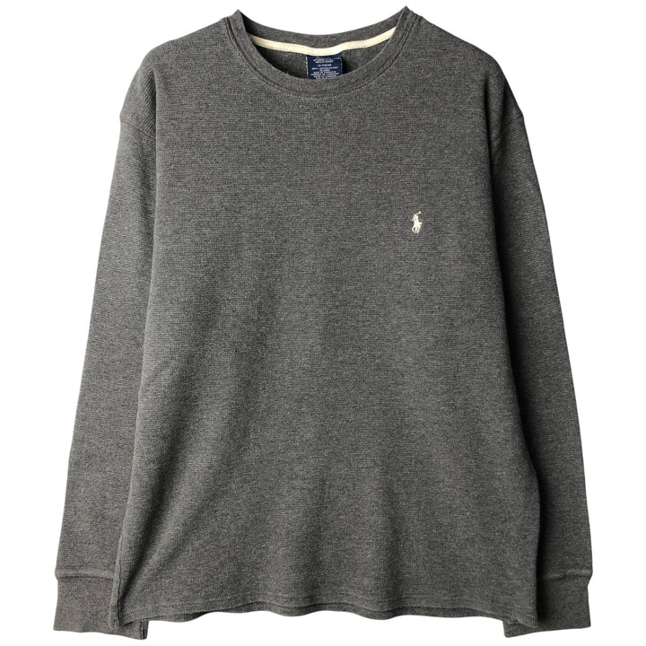 Ralph Lauren Polo Ralph Lauren Sleepwear Thermal Long T-Shirt, Men's XL cotton gray type Vintage Second Hand