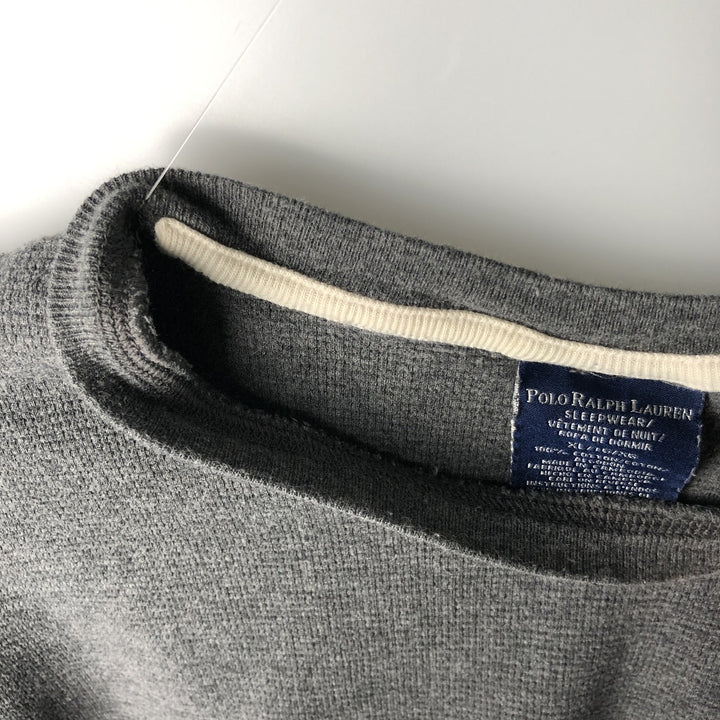 Ralph Lauren Polo Ralph Lauren Sleepwear Thermal Long T-Shirt, Men's XL cotton gray type Vintage Second Hand