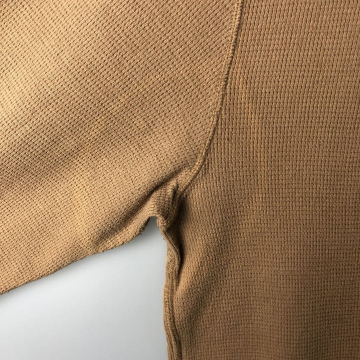 Ralph Lauren POLO RALPH LAUREN Thermal Long T-Shirt Men's Size L cotton beige type brown Vintage Second Hand