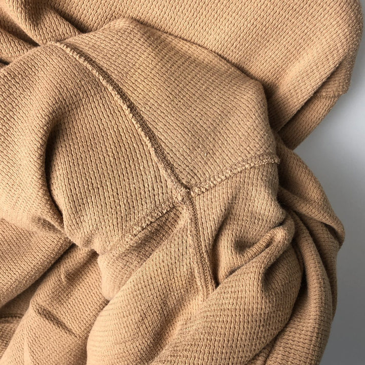 Ralph Lauren POLO RALPH LAUREN Thermal Long T-Shirt Men's Size L cotton beige type brown Vintage Second Hand