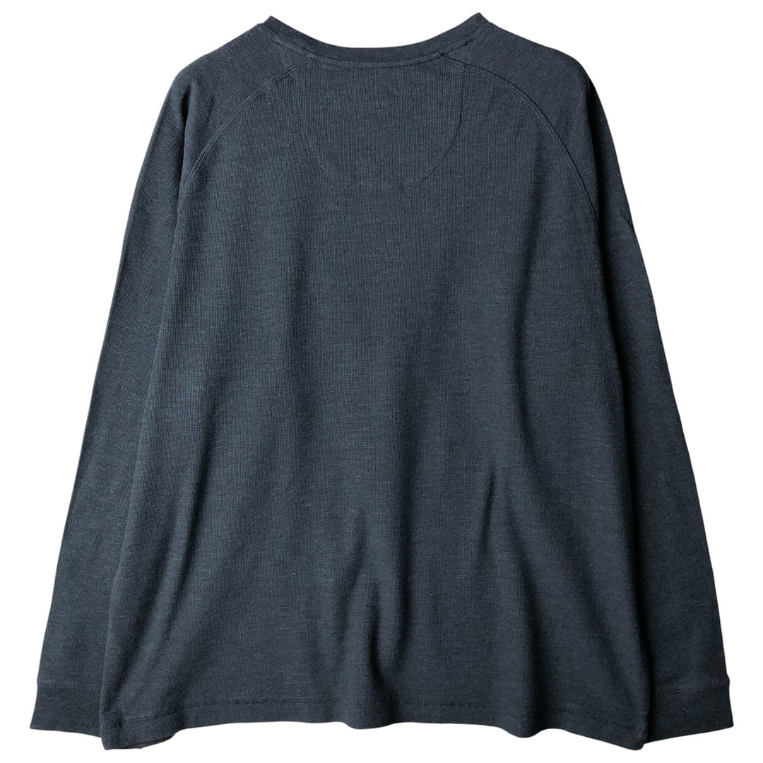 Pierre Cardin Thermal Long T-Shirt, Men's XL cotton navy blue type Vintage Second Hand