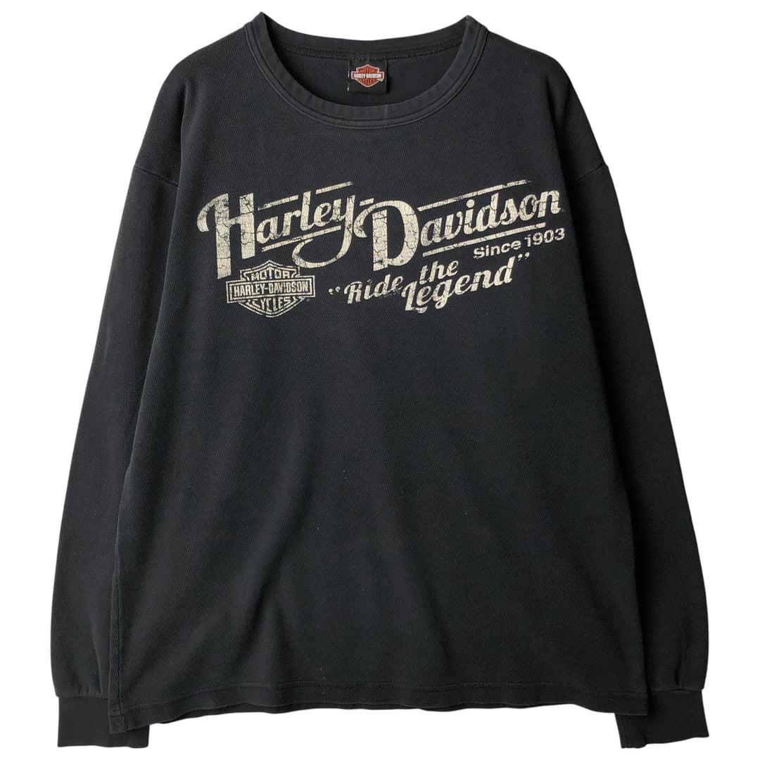 Harley-Davidson Thermallon T-Shirt, Honeycomb, Men's Size L unclear black type Vintage Second Hand