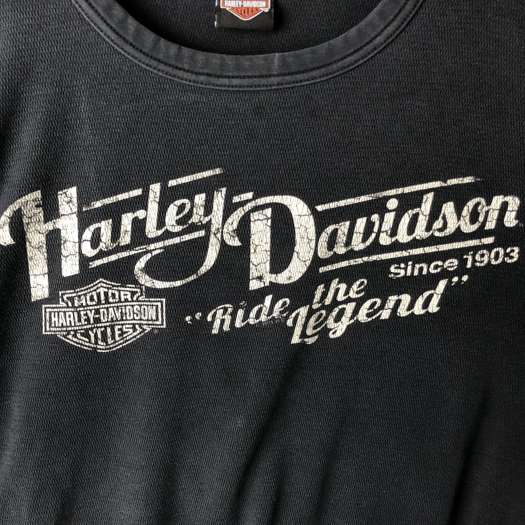 Harley-Davidson Thermallon T-Shirt, Honeycomb, Men's Size L unclear black type Vintage Second Hand