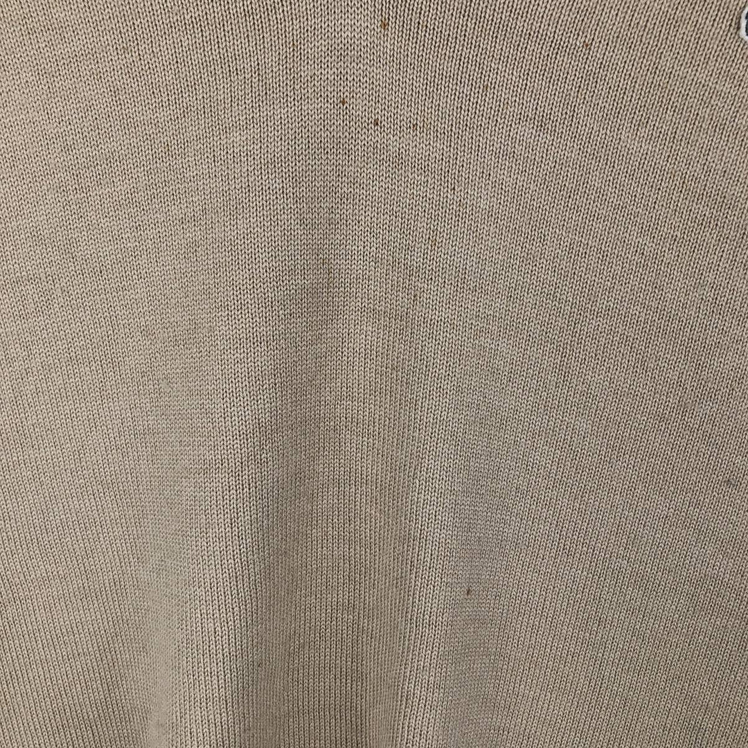 Lacoste V-neck acrylic and wool knit sweater, size 6, men's XL wool Beige type Vintage Second Hand