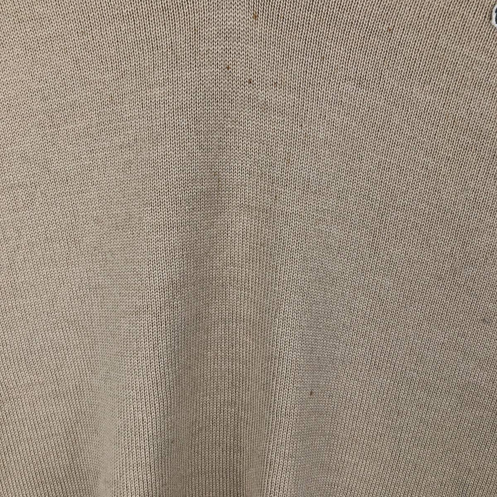 Lacoste V-neck acrylic and wool knit sweater, size 6, men's XL wool Beige type Vintage Second Hand