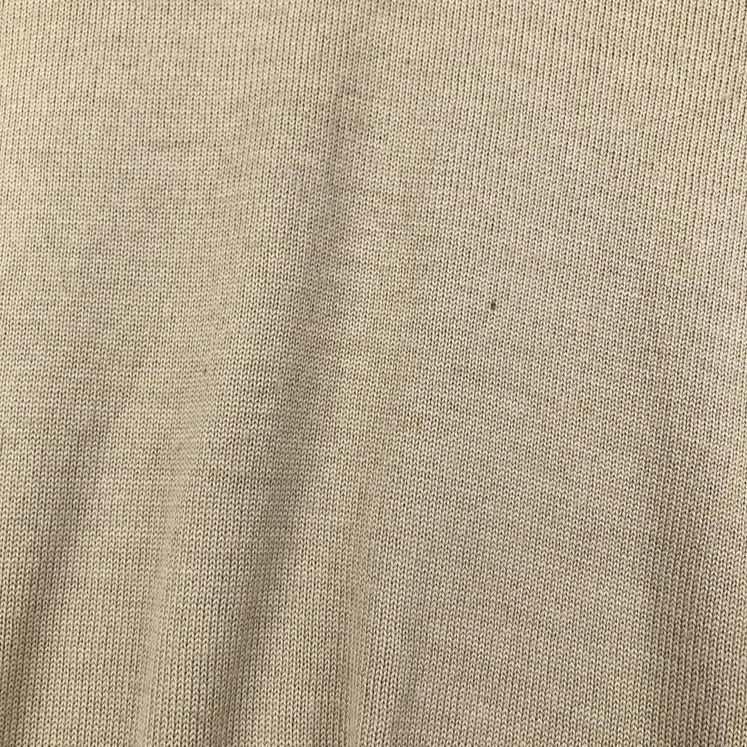 Lacoste V-neck acrylic and wool knit sweater, size 6, men's XL wool Beige type Vintage Second Hand