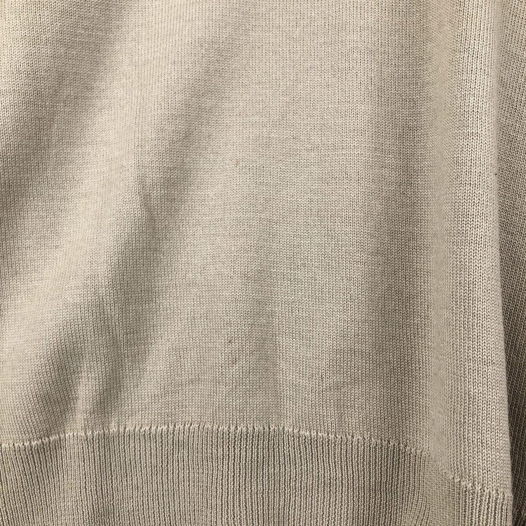 Lacoste V-neck acrylic and wool knit sweater, size 6, men's XL wool Beige type Vintage Second Hand