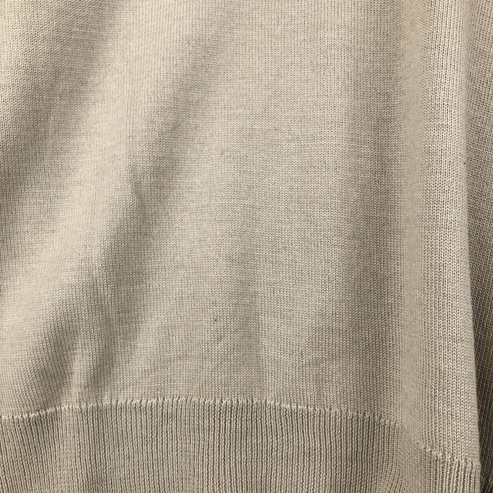 Lacoste V-neck acrylic and wool knit sweater, size 6, men's XL wool Beige type Vintage Second Hand