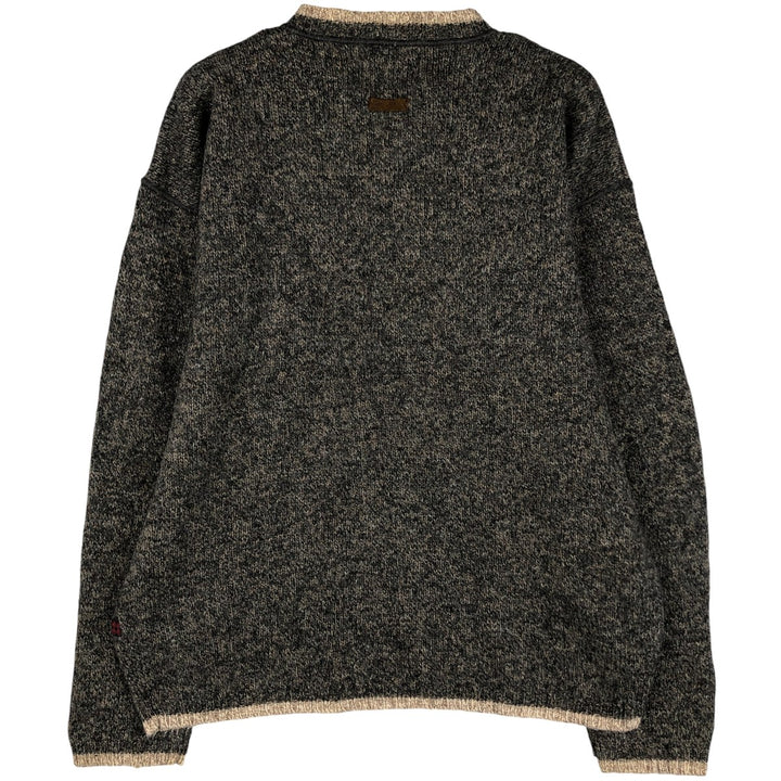 2000'S WOOLRICH Wool Knit Sweater, Men's Size M wool gray type Vintage Second Hand