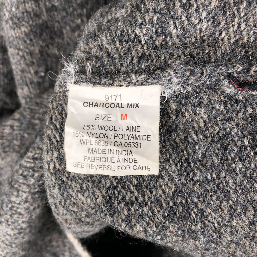 2000'S WOOLRICH Wool Knit Sweater, Men's Size M wool gray type Vintage Second Hand