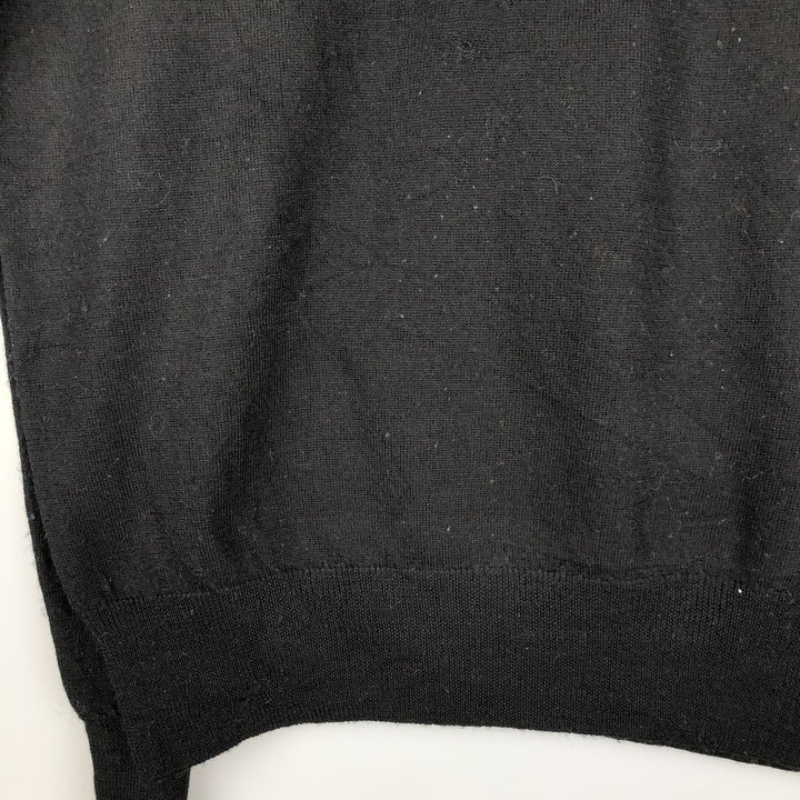 Ralph Lauren POLO RALPH LAUREN merino wool knit sweater, men's size M Merino wool black type Vintage Second Hand