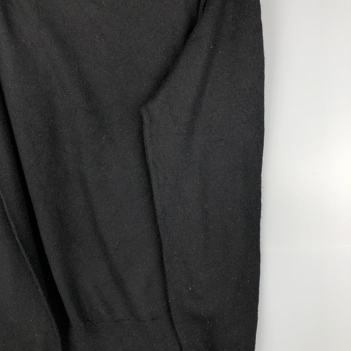 Ralph Lauren POLO RALPH LAUREN merino wool knit sweater, men's size M Merino wool black type Vintage Second Hand