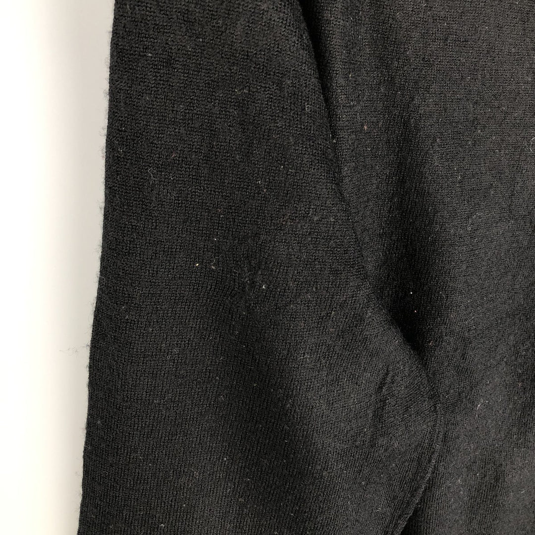 Ralph Lauren POLO RALPH LAUREN merino wool knit sweater, men's size M Merino wool black type Vintage Second Hand