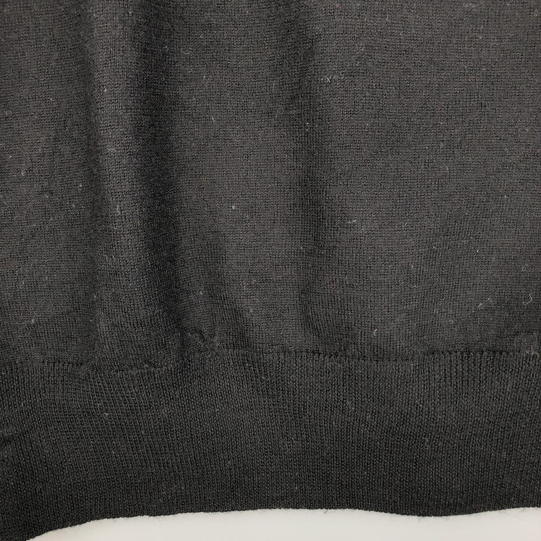 Ralph Lauren POLO RALPH LAUREN merino wool knit sweater, men's size M Merino wool black type Vintage Second Hand