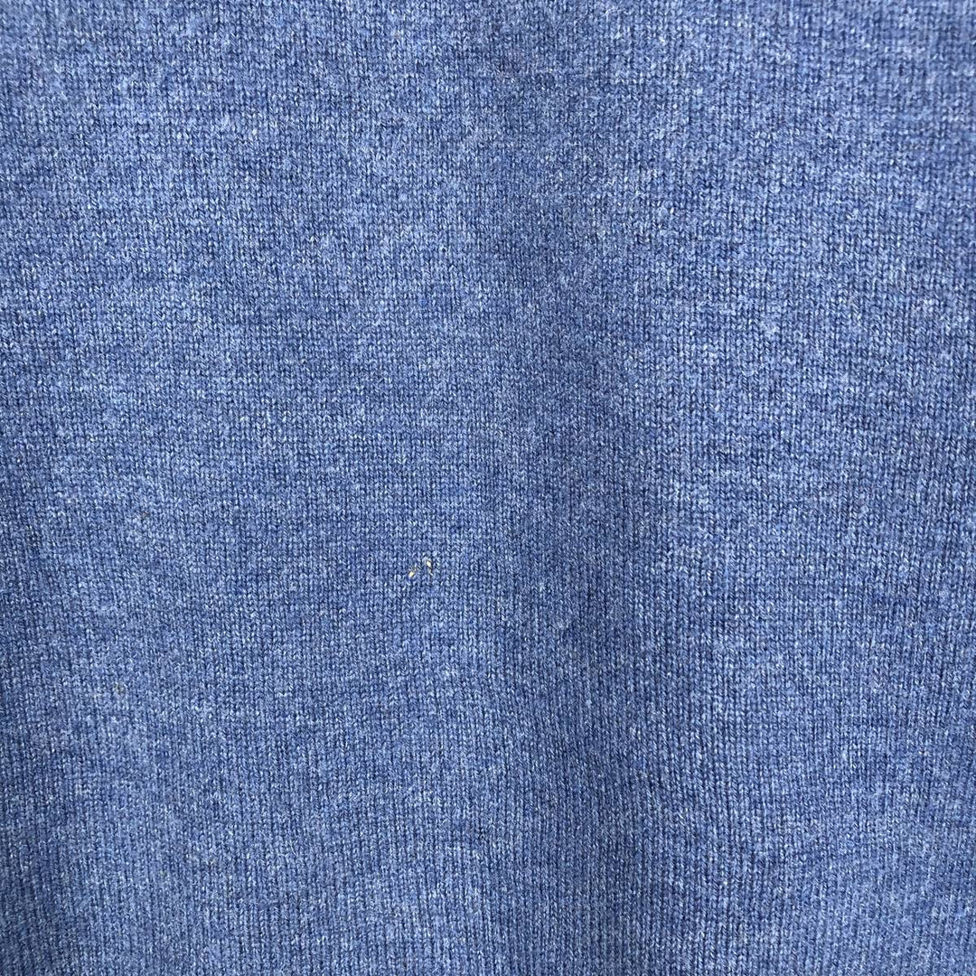 Ralph Lauren POLO RALPH LAUREN merino wool knit sweater, men's size L Merino wool blue type Vintage Second Hand
