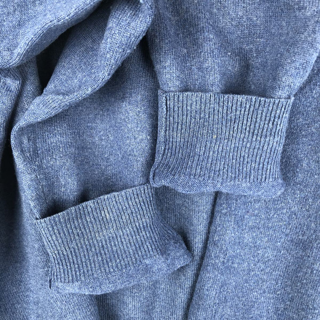 Ralph Lauren POLO RALPH LAUREN merino wool knit sweater, men's size L Merino wool blue type Vintage Second Hand