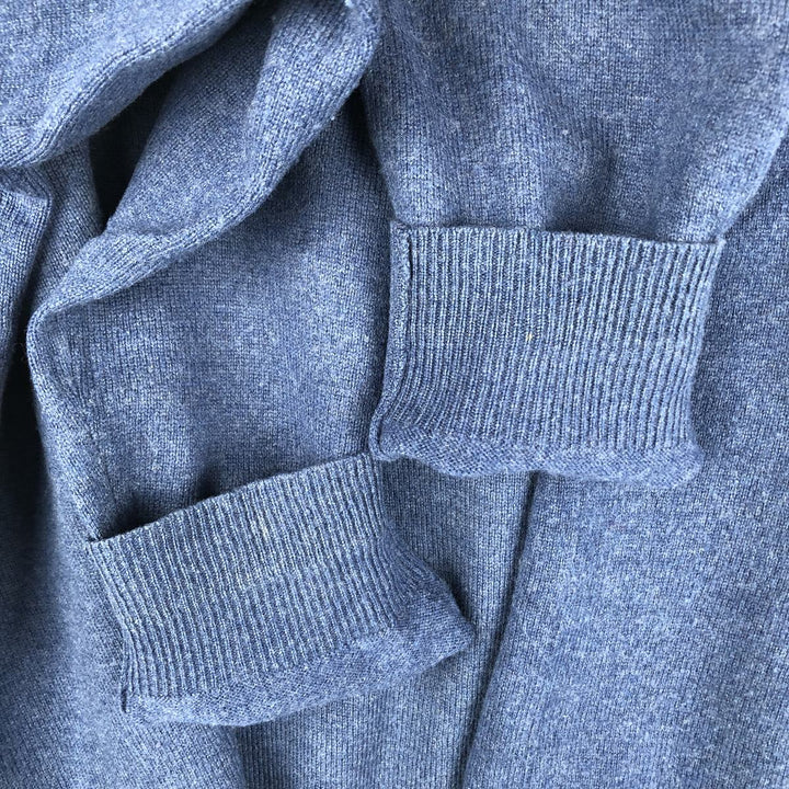 Ralph Lauren POLO RALPH LAUREN merino wool knit sweater, men's size L Merino wool blue type Vintage Second Hand