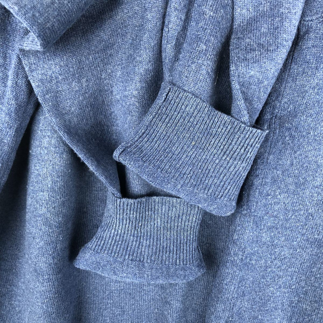 Ralph Lauren POLO RALPH LAUREN merino wool knit sweater, men's size L Merino wool blue type Vintage Second Hand