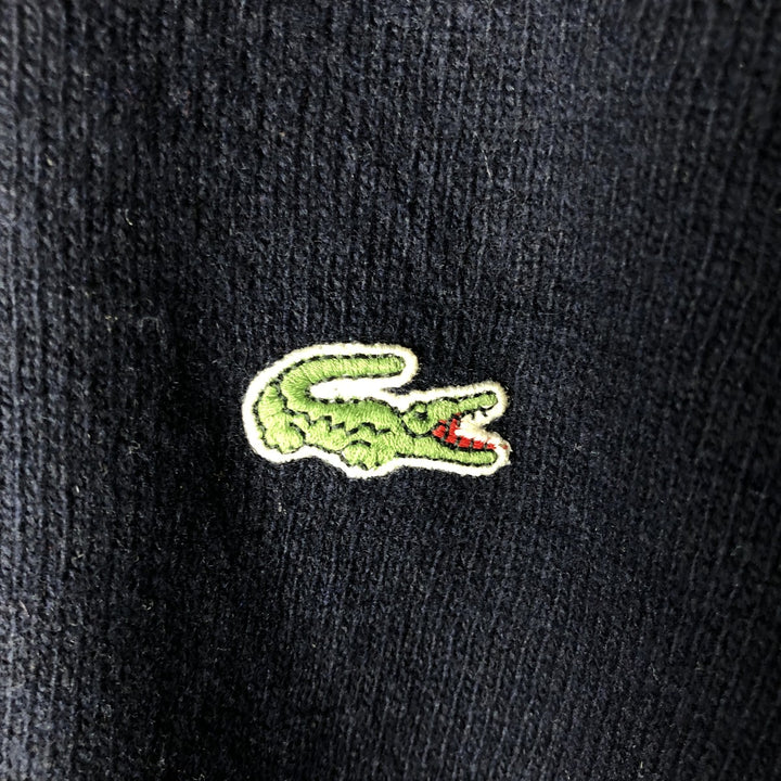 Vintage 90'S Lacoste lambswool knit sweater, Made in Spain, Men's XL Lamb wool navy blue type Vintage Second Hand