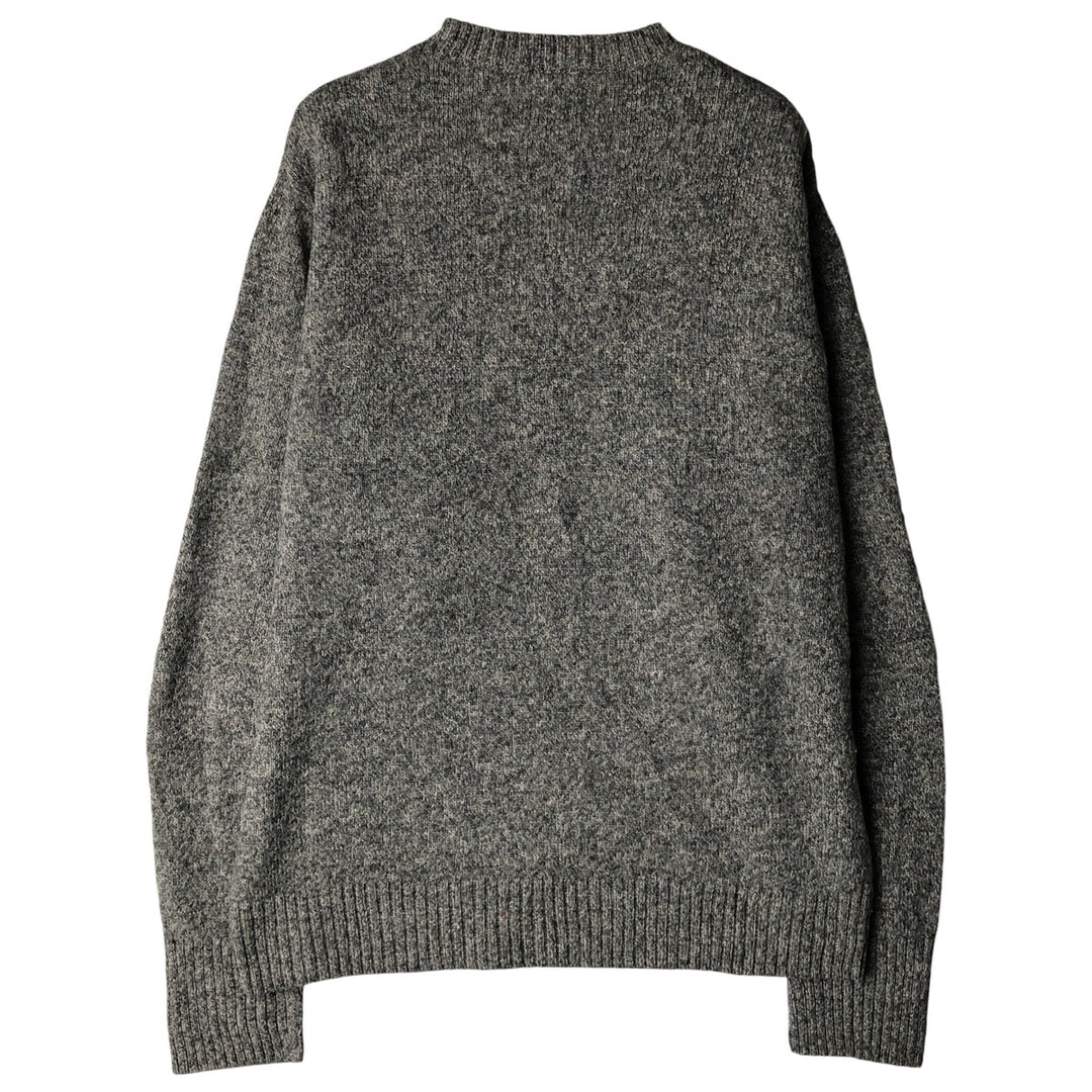 Pendleton wool knit sweater, men's size L unclear gray type Vintage Second Hand