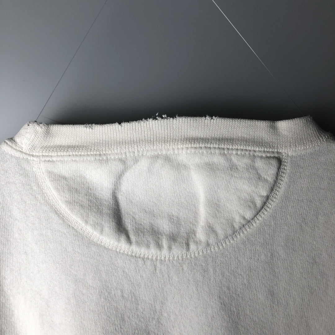90'S SANTEE HVYWT Hard Rock Cafe Advertising Sweatshirt, Made in USA, Men's Size Medium, Vintage cotton white type Vintage Second Hand