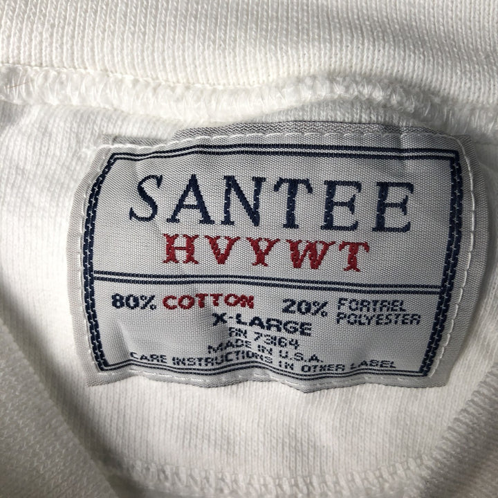 Vintage SANTEE HVYWT Hard Rock Cafe Advertising Sweatshirt, Made in USA, Men's XL cotton white type Vintage Second Hand