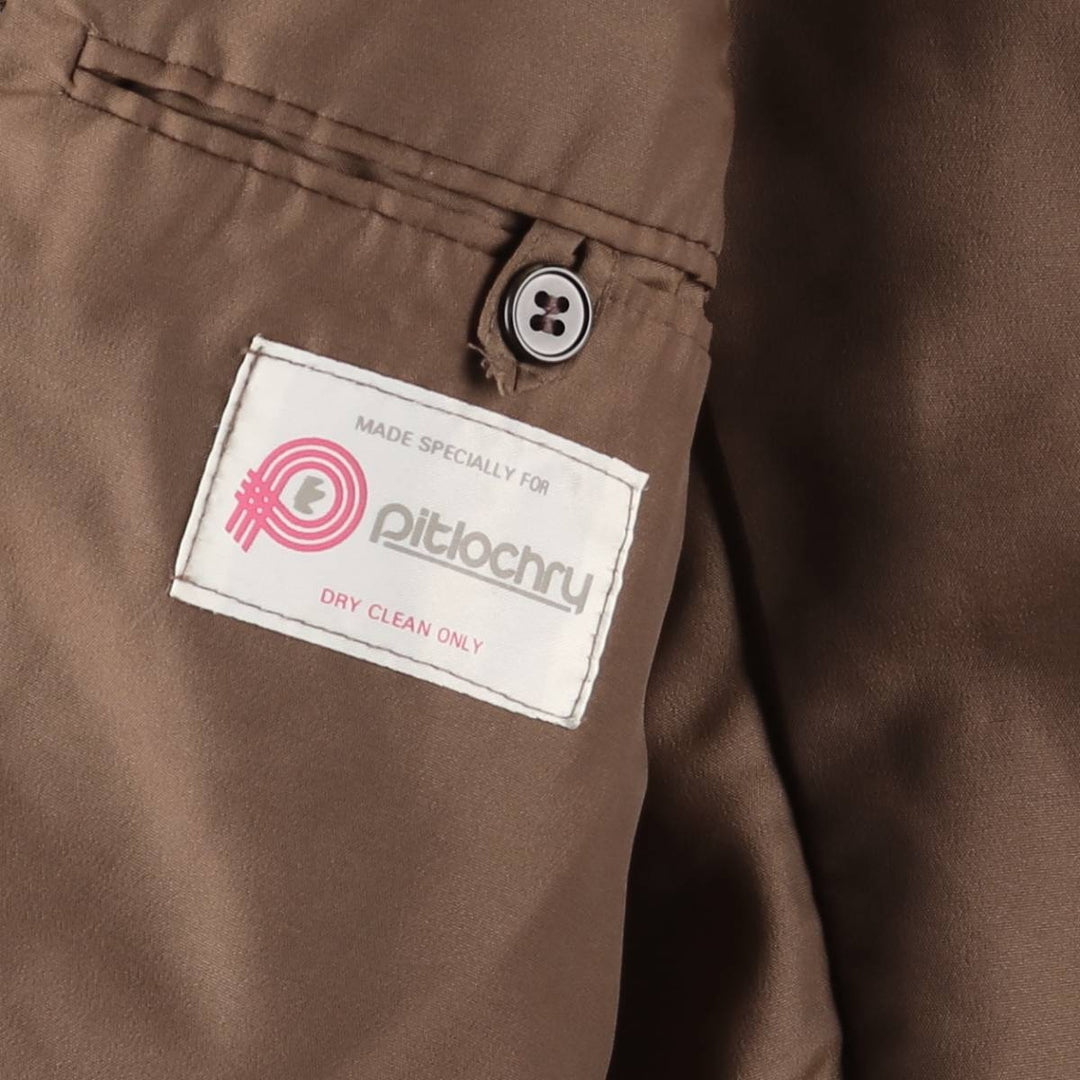 Vintage Harris Tweed Herringbone Wool Tailored Jacket from the 1980s-1990s, Men's Size Medium wool brown type Vintage Second Hand